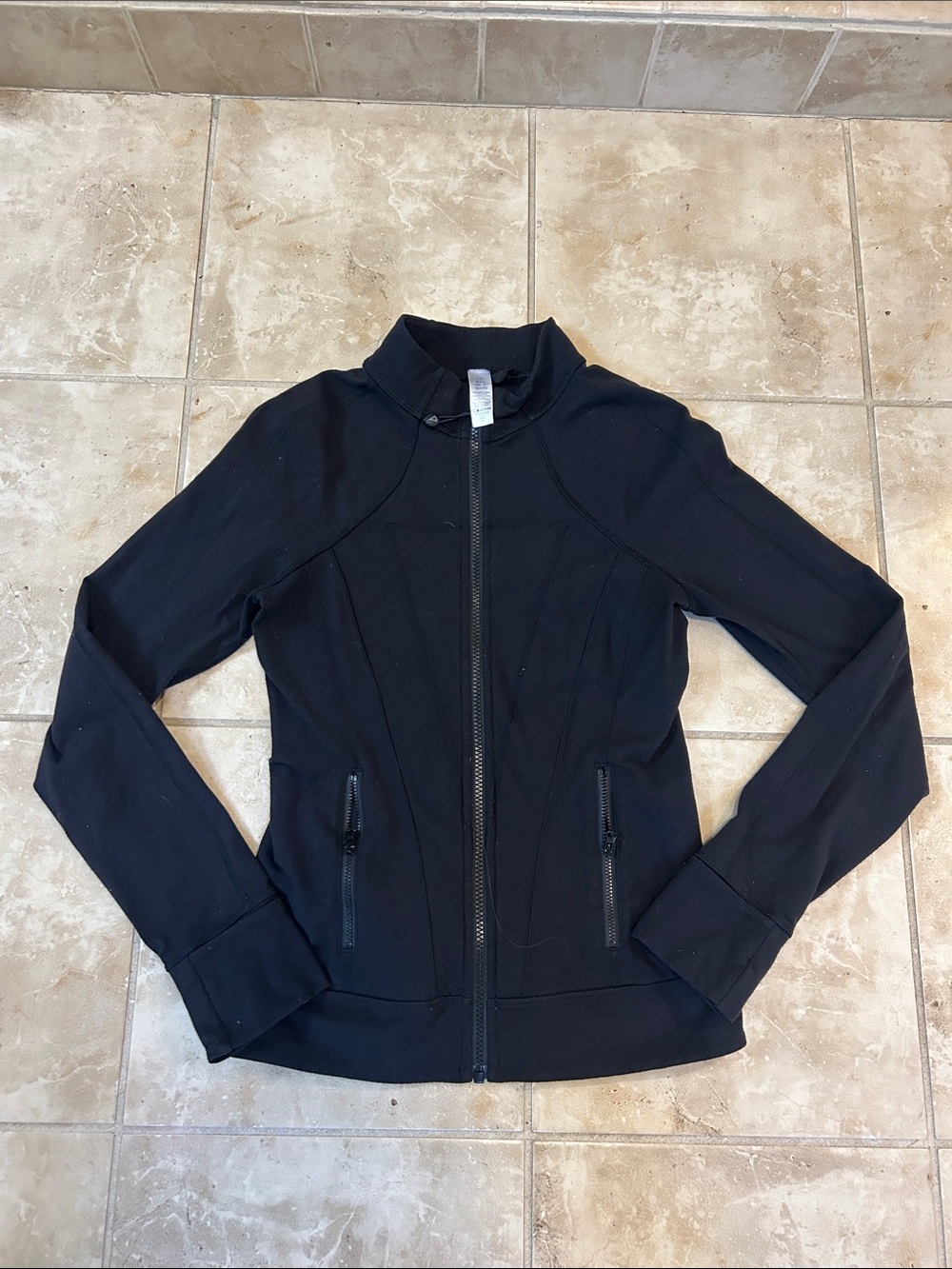 Ivivva Girls Black Zip-Front Jacket - Size 14